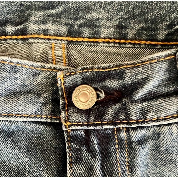 W38 L30 Levi’s 505 Denim Blue Jeans Men Red Label Regular Relaxed Fit - Picture 3 of 7